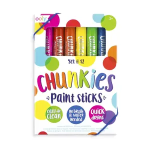 Paint marker set Kolorowe Baloniki OOLY Chunkies Paint Sticks — 12 hard paint sticks, assorted colors