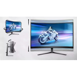 Tilt, swivel and height-adjust for an ideal viewing position