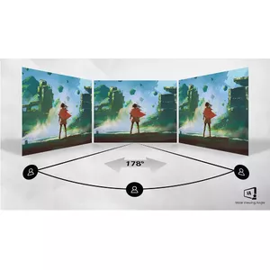 VA display delivers awesome images with wide viewing angles