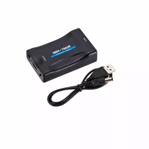 SCART uz HDMI pārveidotājs Fusion Accessories FUSRCAHDMIBK ar audio atbalstu