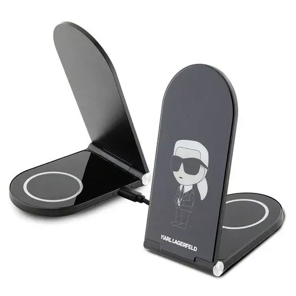Karl Lagerfeld KLDCRFALKINK 2‑in‑1 bezvadu lādētājs Photo 3