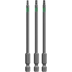 Набор бит KWB 123241 — 3 шт., Torx T10 T15 T20, длина 100 мм, шестигранный хвостовик 1/4" (25,4×4 мм)