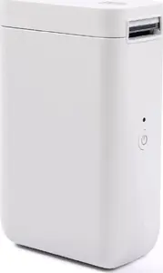Etiķešu printers NIIMBOT D101 White — termiskais mobilais printers, Bluetooth, 203×203 DPI, etiķešu platums 1–27 mm, akumulators 1200 mAh