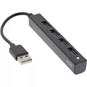 InLine USB 2.0 4-Port Hub USB-A male на 4x USB-A female кабель 15см
