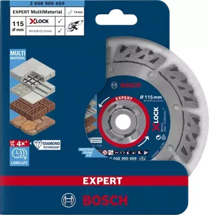 Диск отрезной Bosch EXPERT MULTIMATERIAL X-LOCK Photo 2