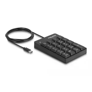Numeric Keypad DeLOCK 12108 USB Black 19 Keys 1.6m Cable