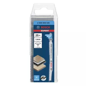 Полотно для лобзика Bosch T 308 BF Биметалл 25 шт Абразивная древесина Твердая древесина Пластик
