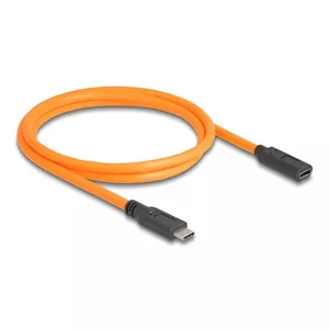 DeLOCK USB Cable USB Type-C male to USB Type-C female 1m 5Gbps orange