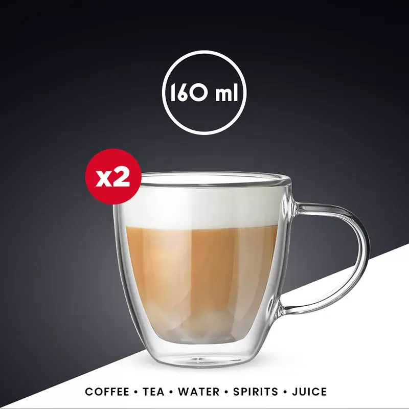 BIALETTI Capri stikla krūzītes 160 ml (2 gab.) Photo 2