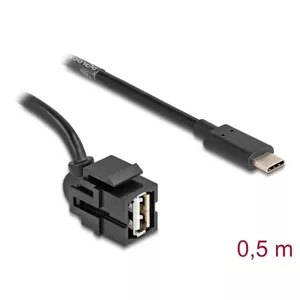 DeLOCK USB cable 0.5 m USB 2.0 USB A USB C 88056