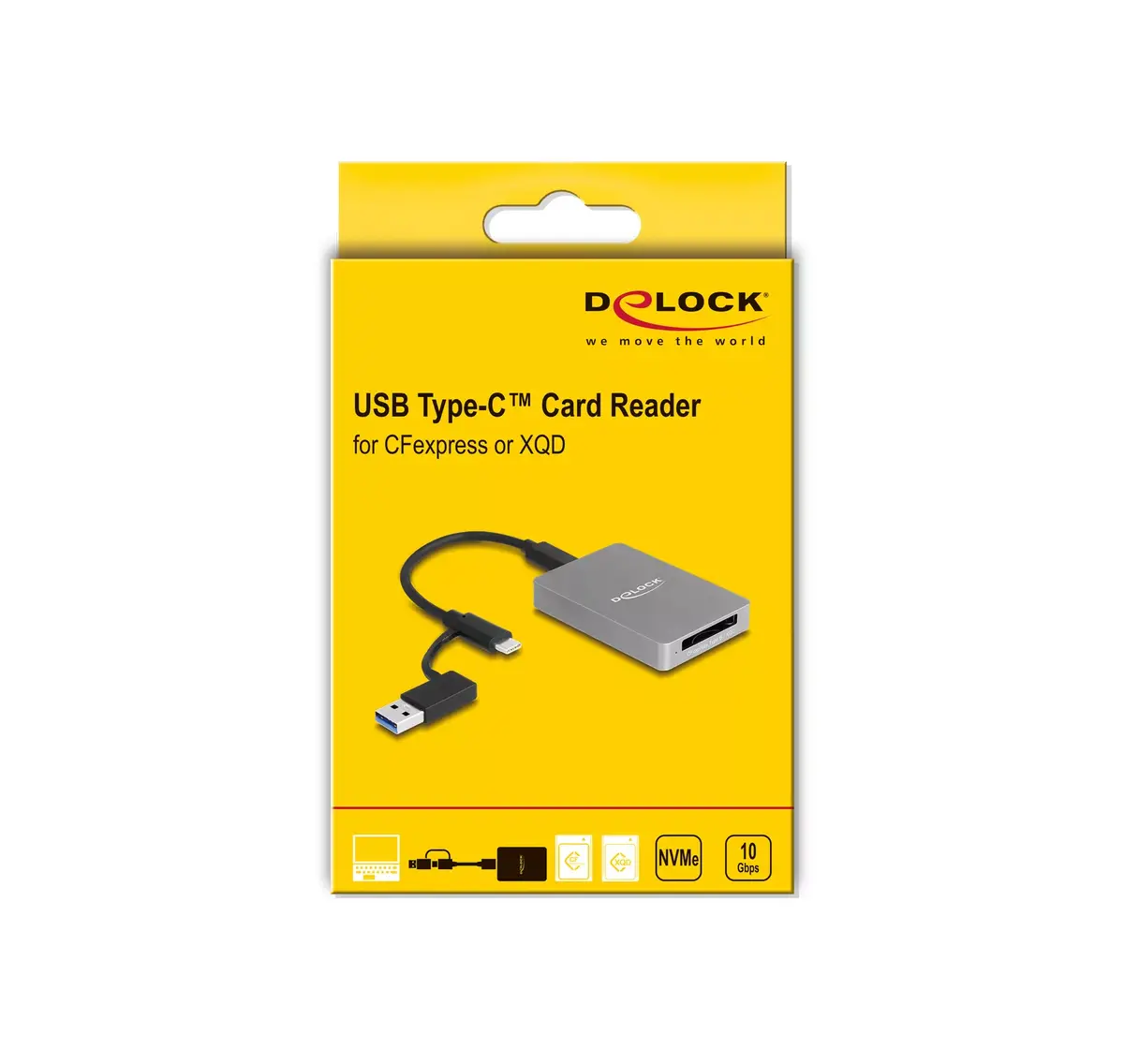 DeLOCK USB Type-C kartes lasītājs CFexpress XQD Photo 5