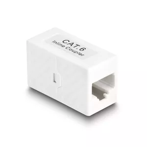 Сетевой кабель DeLOCK Адаптер RJ45 jack to RJ45 jack Cat.6 UTP 1м Белый