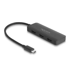 DeLOCK USB Type-C Splitter DP Alt Mode to 3 x HDMI MST 4K 60 Hz