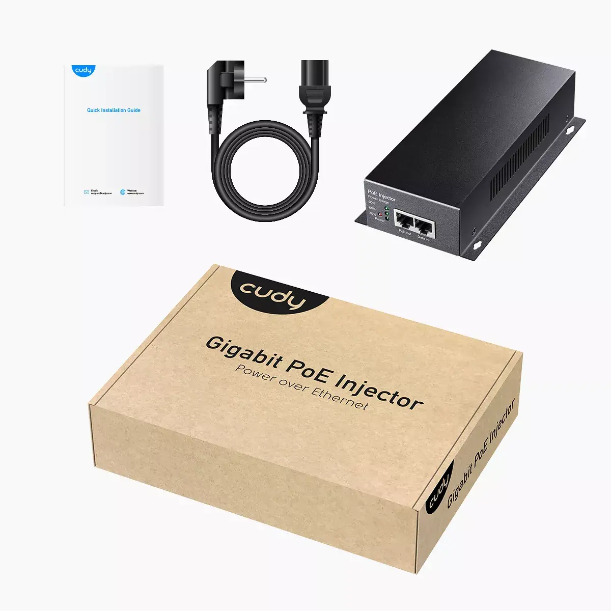 PoE-адаптер Cudy POE350 — Gigabit, 52 В, 2x RJ-45 Photo 5