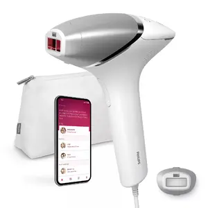 Philips Lumea Prestige IPL 8000 Series BRI940/00 Matiņu likvidēšanas ierīce ar SenseIQ tehnoloģiju Intensīvi pulsējošā gaisma Balta ar ķermeņa uzgali