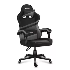 PC gaming chair huzaro FORCE 4.4 Bucket seat Black Grey — mesh fabric, max 130 kg, adjustable height 45–55 cm, 5 wheels