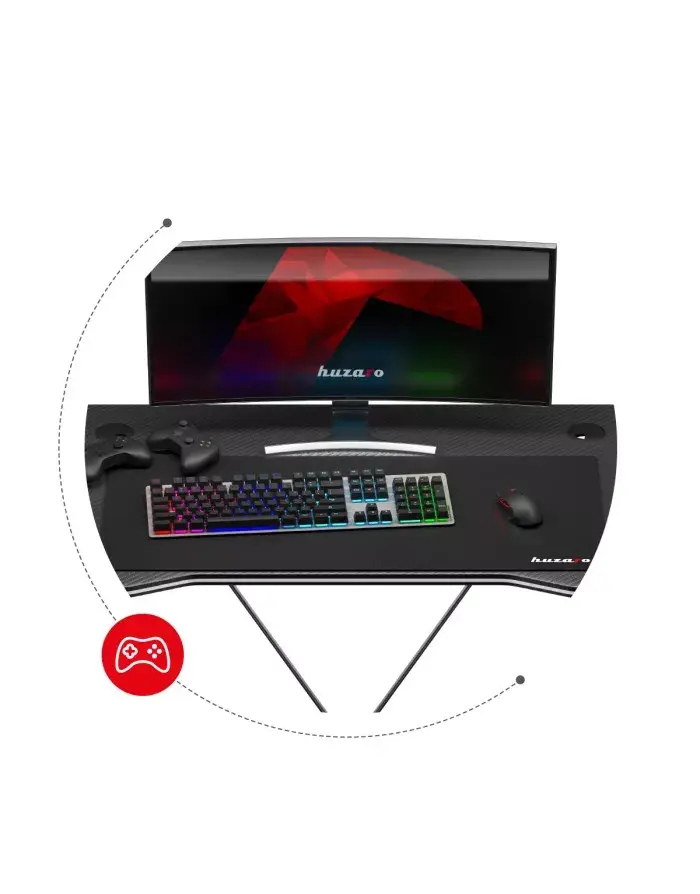 Игровой стол Huzaro Hero 1.4 Black Photo 12