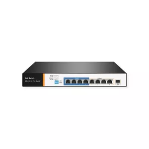 Tīkla slēdzis VALUE 21.99.1189 2.5G Ethernet 8 porti PoE 1U melns
