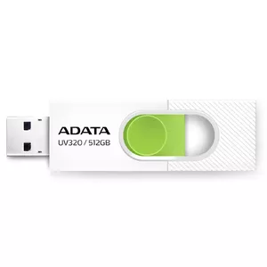ADATA UV320 USB zibatmiņa 512 GB USB Type-A 3.2 Gen 1 (3.1 Gen 1) Zaļš, Balts