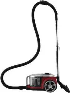 Cilindra putekļsūcējs ETA STORMY TURBO 800 W, sausa tīrīšana, putekļu maisiņš 2.2 L, HEPA, melns/sarkans