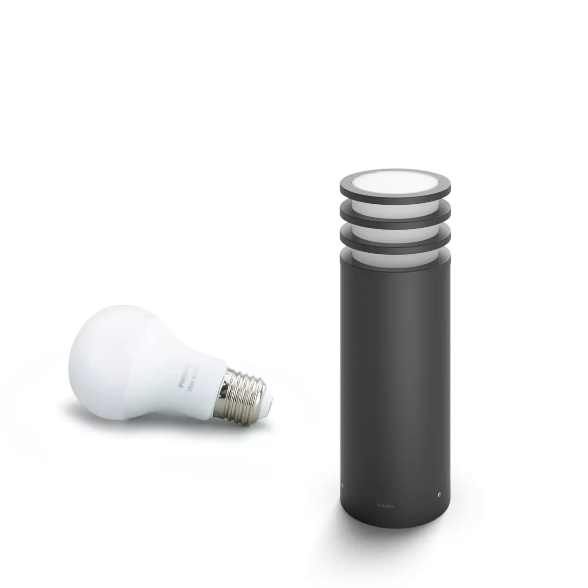 Gudrs pjedestāla apgaismojums Philips Hue White Lucca Outdoor Photo 4