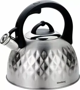Kettle Klausberg KB-7549 with Whistle, Capacity 3 L, Stainless Steel