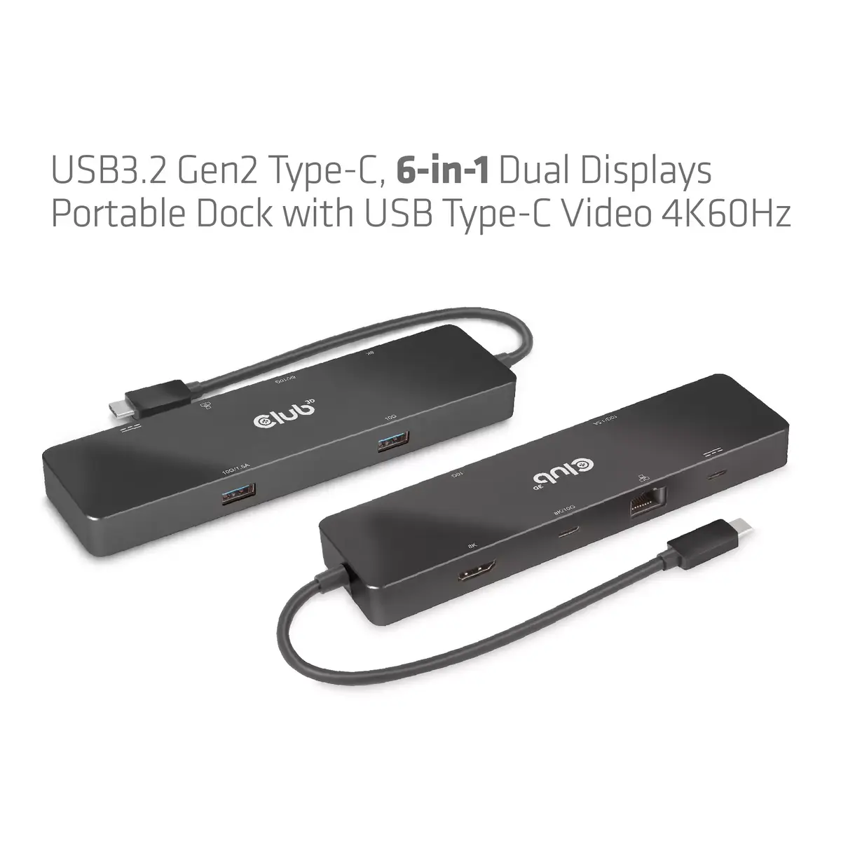 CLUB3D USB3.2 Gen2 Type-C 6-in-1 Doks Photo 14