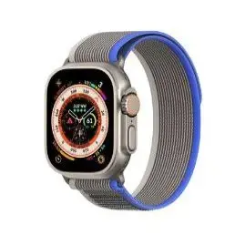 Спортивный ремешок на липучке для Apple Watch Ultra/Series 1–9, SE — синий — совместим 42/44/45/49 мм