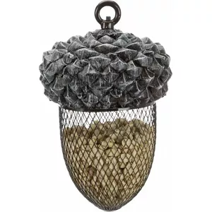 Feeder Trixie Karmnik Żołądź 700 ml, 14×22 cm, brown/white