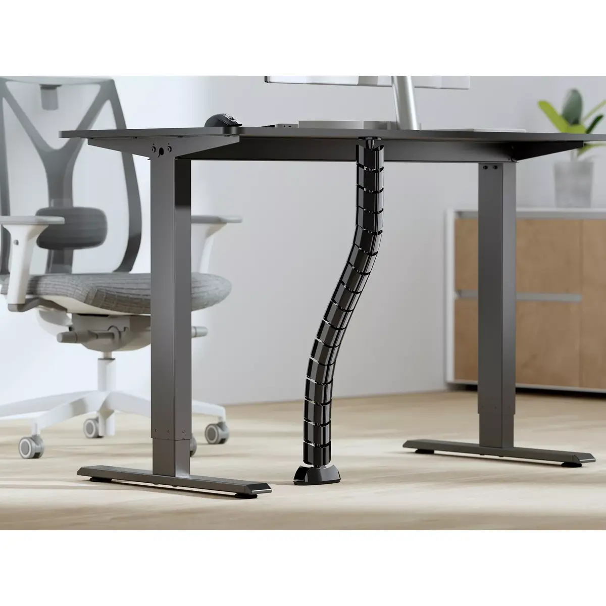 Kabeļu apvalks Equip Double-Channel Cable Management Spine Black Photo 6