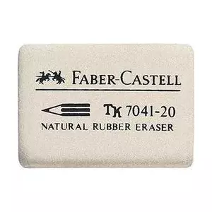 Eraser Faber-Castell 7041-20 White 40mm x 13mm x 27mm