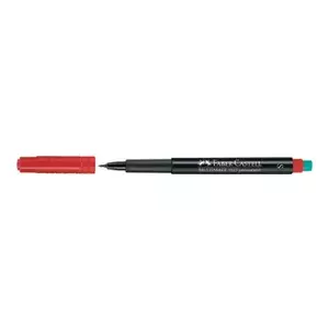 Перманентный маркер Faber-Castell 152321 — красные чернила, пластиковый корпус, 1 шт
