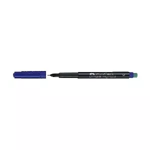 Permanent marker Faber-Castell 152351 — blue ink, plastic body, 1 pc