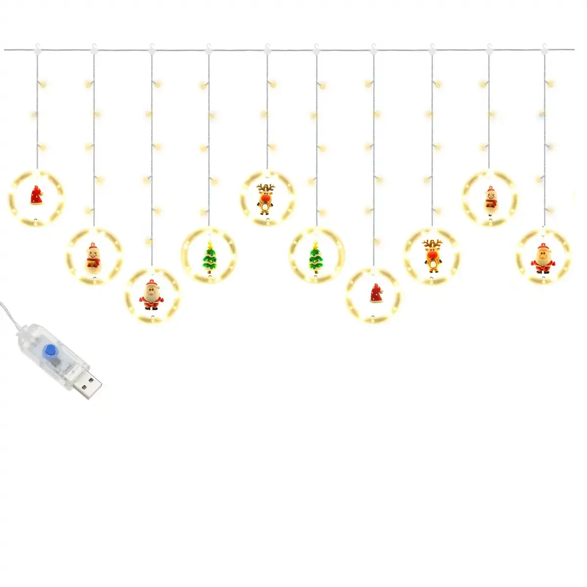 Световой занавес Springos CL4042 — 110 LED USB Photo 2