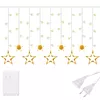 Springos Star Curtain Lighting 138 LED Photo 4