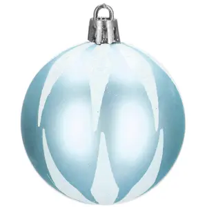 Springos CA0853 Christmas Ornaments Set, 77 Pieces, Blue