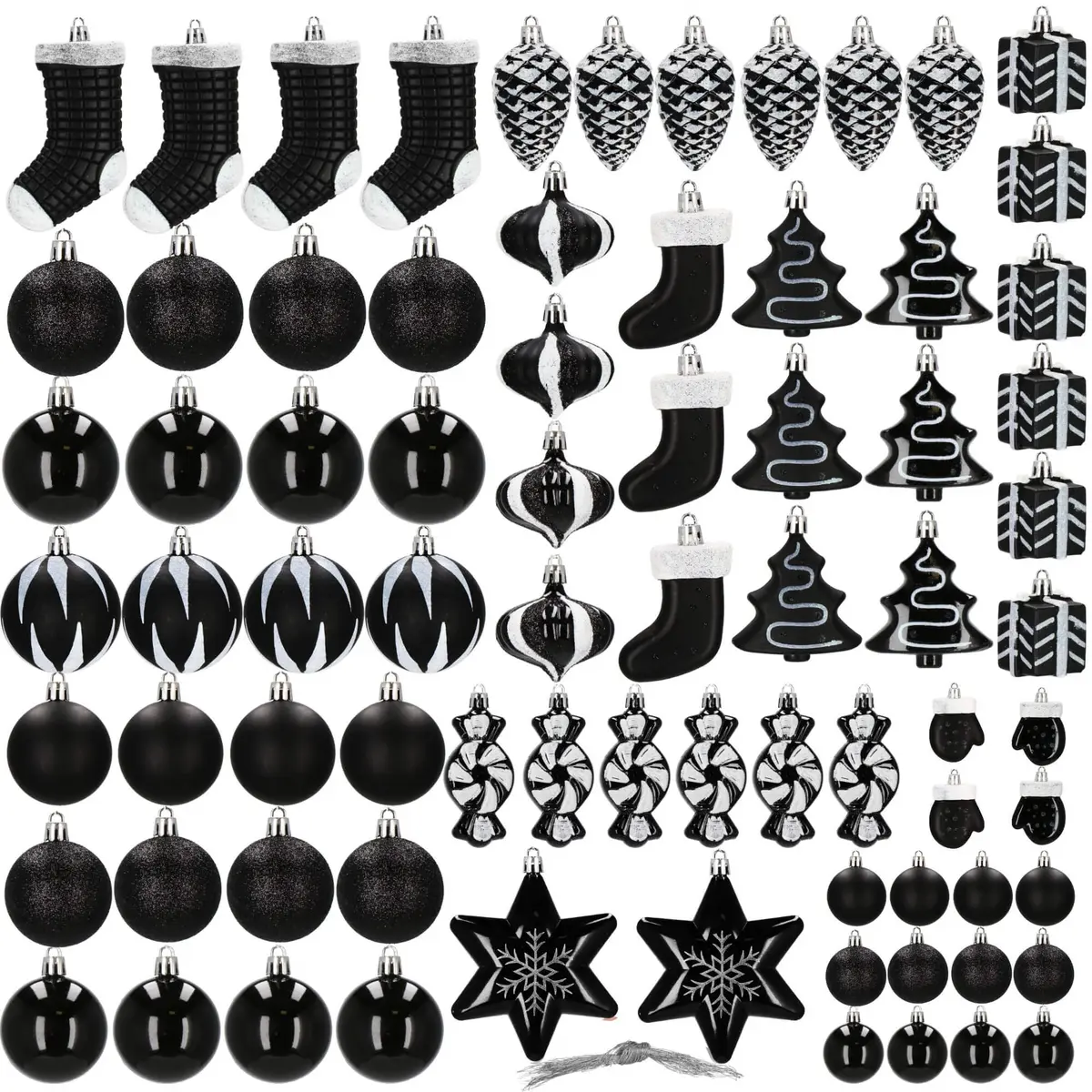 Springos CA0850 Christmas Tree Bauble Set - 77 Pieces Photo 13