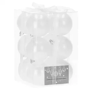 Ziemassvētku eglītes bumbas Springos CA0846, 6 cm, 12 gab., jaukta apdare