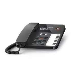 DECT телефон Gigaset DESK 800A Проводная трубка 200 записей в телефонной книге Черный