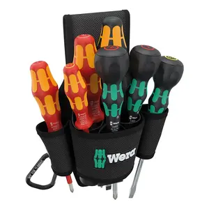 Прямой отвертка Wera 9621 8 штук 240 мм x 70 мм