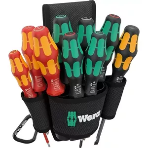 Belt-Mounted Holster Wera SET 1 9620 for Screwdriver Set with Screwd Attachment