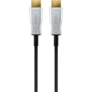 Кабель HDMI Goobay 10м Тип A Мужской к Мужскому 18 Гбит/с Черный Серебристый