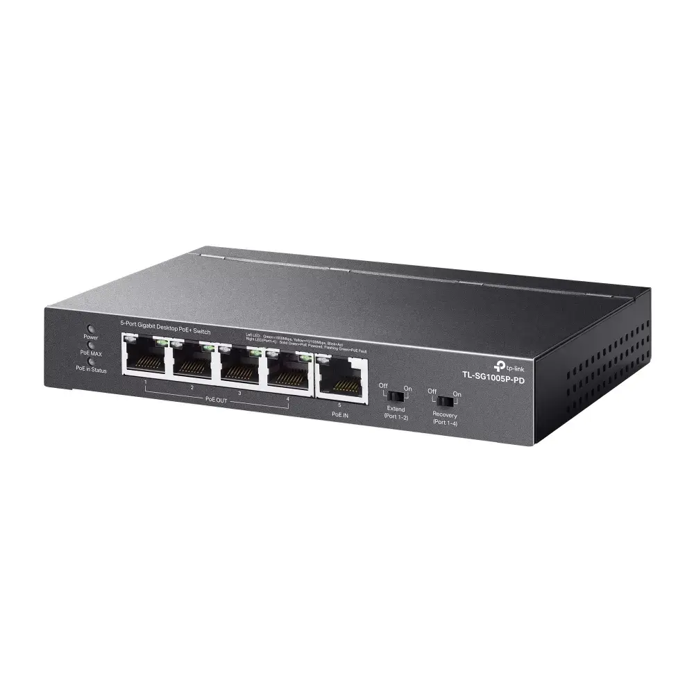 TP‑Link TL‑SG1005P‑PD 5 portu Gigabit PoE slēdzis Photo 3