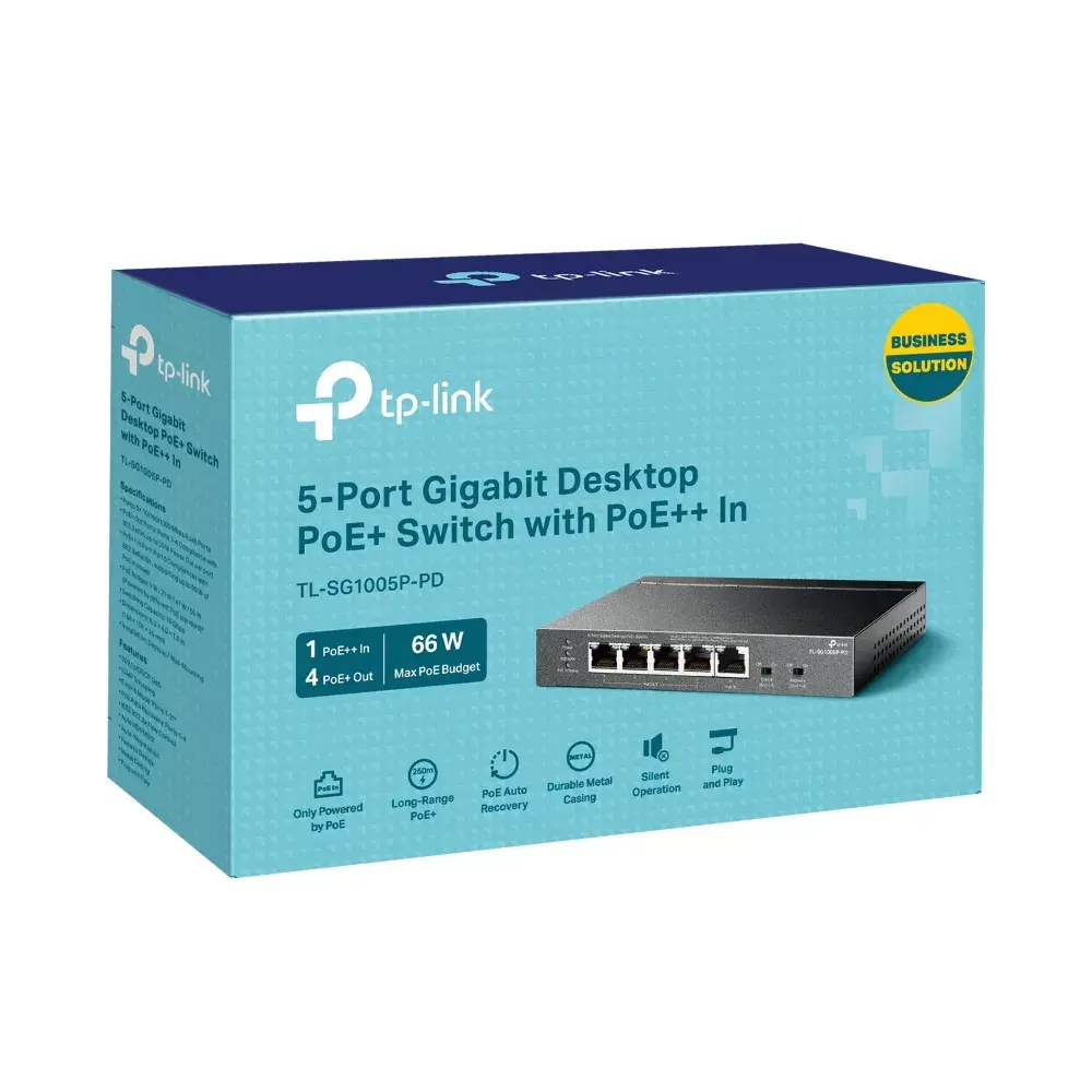 TP‑Link TL‑SG1005P‑PD 5 portu Gigabit PoE slēdzis Photo 6