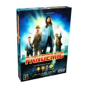 Galda spēle Brain Games Pandemic — kooperatīvā stratēģijas spēle mājas spēlēšanai