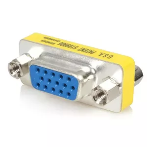 StarTech.com Slimline VGA HD15 Gender Changer F/F VGA Connector Nickel Plating Silver