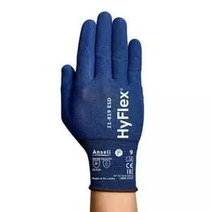 Gloves No name HyFlex 11-819 ESD Size 7 — Nylon/Spandex with Nitrile Foam Palm