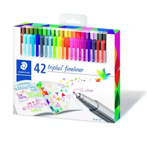 Staedtler triplus fineliner 334 kontūrzīmulis Daudzkrāsains 42 pcs