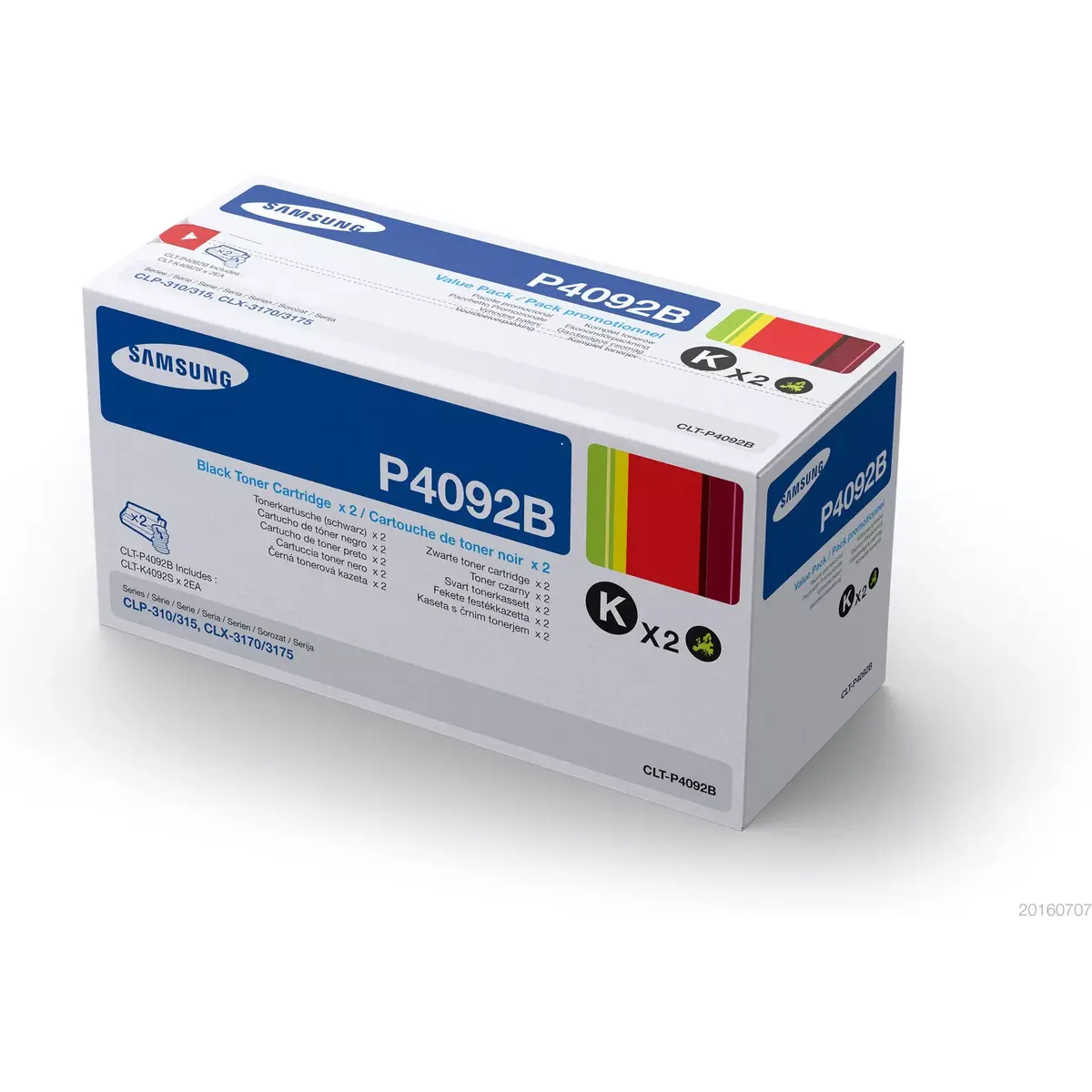 Samsung CLT-P4092B black toner 2-pack Photo 2