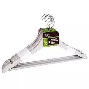 Wood Clothes Hangers 5 pcs 7281 — wooden shoulder hangers for garments